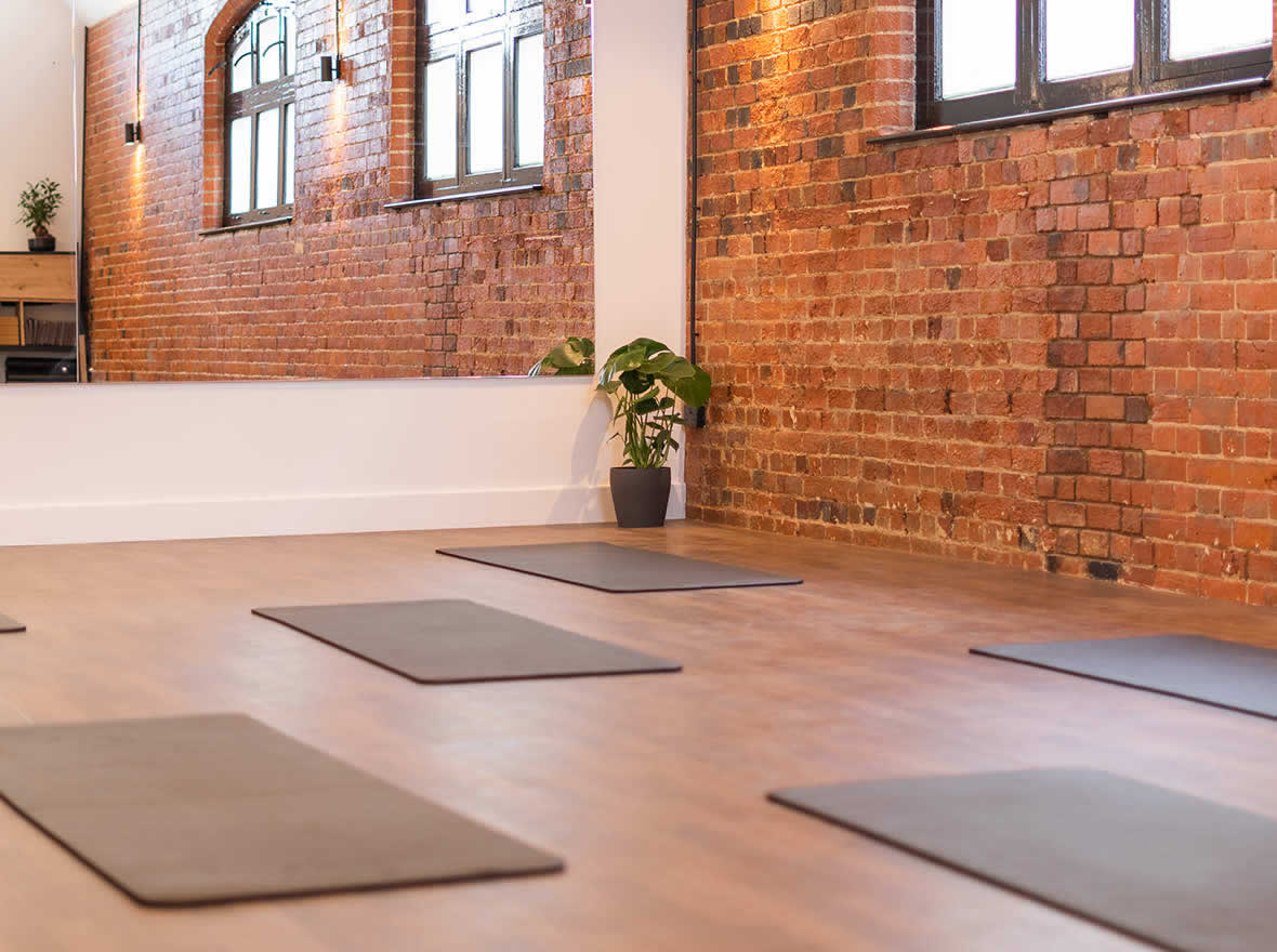 Plush yoga mats studio